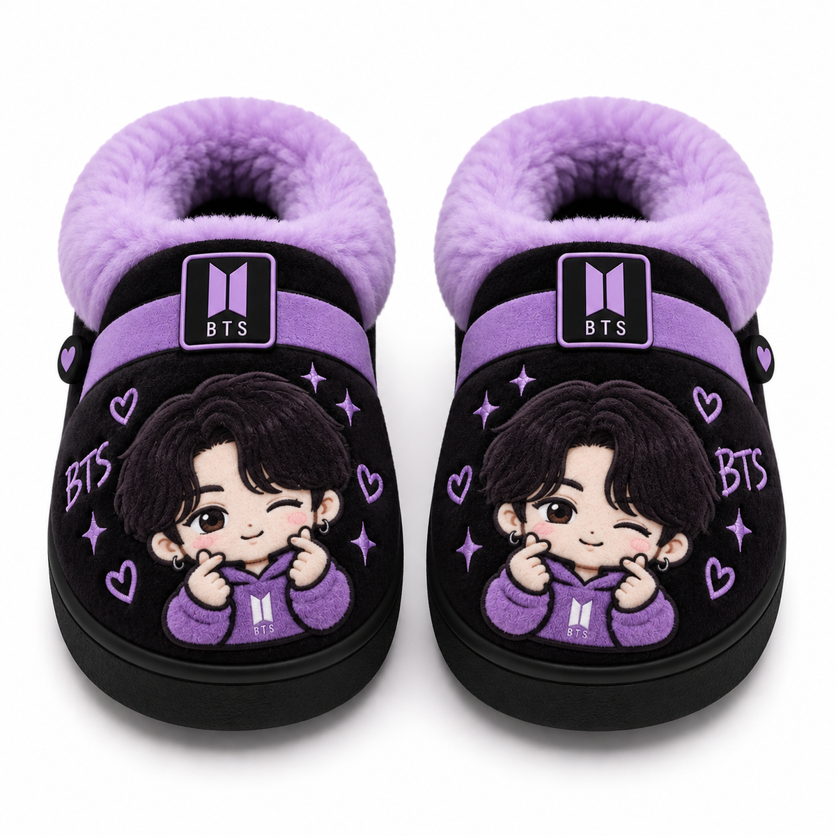Purple Heat Army Slippers