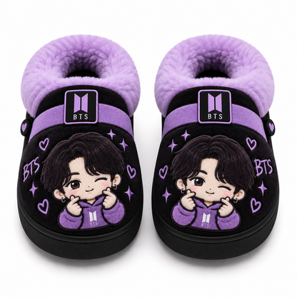 Purple Heat Army Slippers