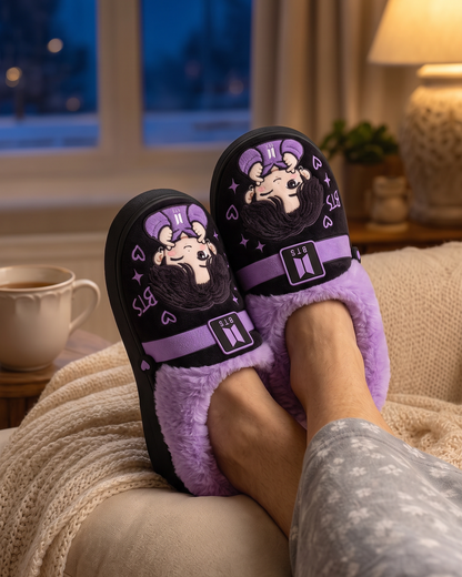 Purple Heat Army Slippers