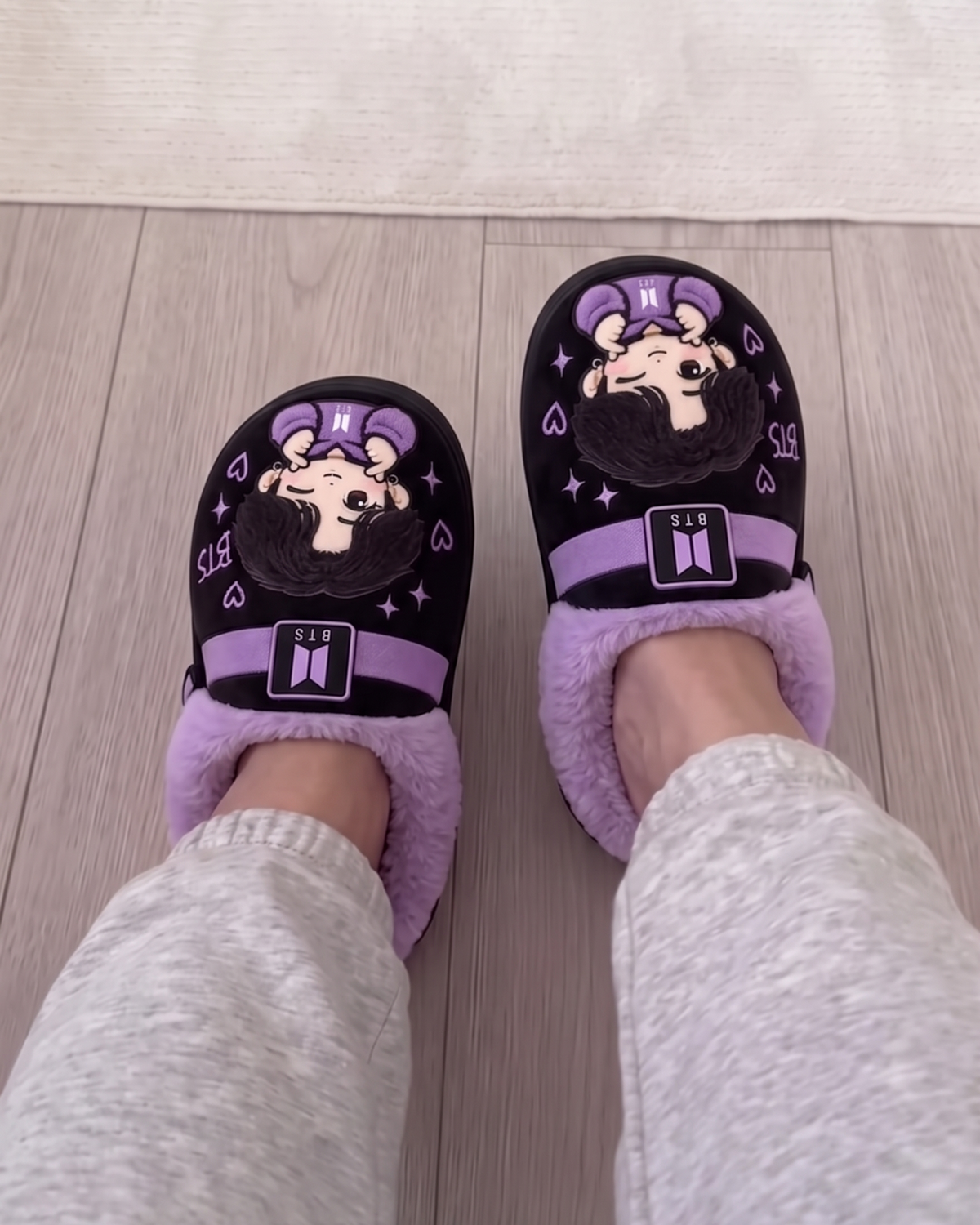 Purple Heat Army Slippers